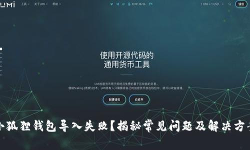小狐狸钱包导入失败？揭秘常见问题及解决方案