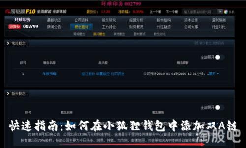 快速指南：如何在小狐狸钱包中添加双A链